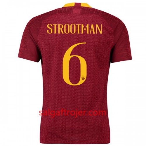 AS Roma Fodboldtrøjer Strootman 6 Hjemmebanesæt 2018/19 Kort ærmer AS Roma Fodboldtrøjer Strootman 6 Hjemmebanesæt 2018/19 Kort ærmer